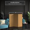 4 ft. Short Brown Temporary Cardboard Folding Screen - 3 Panels view 3