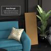 4 ft. Short Brown Temporary Cardboard Folding Screen - 3 Panels view 4
