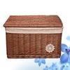 Handwoven Basket Bin Bread Baskets Serving Baskets for Organizing Bamboo Woven Basket Storage Baskets Rattan Weaving Tray Storage Drawers Wooden Wicker Wine Storage view 2