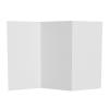 3 ft. Short White Temporary Cardboard Folding Screen - 3 Panels view 1