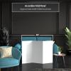 3 ft. Short White Temporary Cardboard Folding Screen - 3 Panels view 3