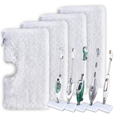 Turbo Microfiber Shark Steam Mop Replacement Pads, Professional Fit Series S3500 S2901 S2902 S3455K S3501 S3550 S3601 S3801 S3901 S4601 S4701 SE450, 4 Pack Replacement Microfiber Cloth Head Covers