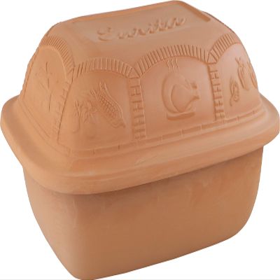 Eurita Clay Roaster, Non-Stick Dutch Oven, Healthy Clay Pot Cooking, With Free Recipe Guide, 6.25 Quarts