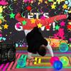 Chuangdi 44 Pcs Neon Birthday Party Decoration Glow in The Dark Party Supplies Includes Let's Glow Banner Star Hanging Swirl Fluorescent Balloons UV Black Light Reactive Tape Neon Dots view 4