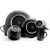 Unknown1 Downtown Round 16pc Dinnerware Set Blue Solid Casual Stoneware 16 Piece Microwave Safe view 2