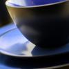 Unknown1 Downtown Round 16pc Dinnerware Set Blue Solid Casual Stoneware 16 Piece Microwave Safe view 3