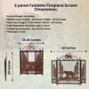 BestGiftEver 3-Panel Fireplace Screen Decorative with Bear Alone in The Forest - Stand Alone Fireplace Cover Metal Mesh Screen - Home Decorative Firescreen for Cabin, Wildlife, and Woodland Theme view 3