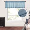 MIULEE Dusty Blue Window Valance 1 Panel 54W x 18L view 1
