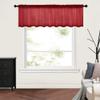 MIULEE Burgundy Red Window Valance 1 Panel 54W x 18L view 1