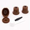 LIGICKY Set of 3 Refillable Coffee Capsules Cup Filter for Caffitaly Coffee Machine Supplies with Spoon and Cleaning Brush. view 2
