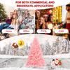 HAPPYGRILL 6FT Artificial Pink Christmas Tree with Stand New PVC Material Rich Thicken Tips Christmas Festival Decoration view 4