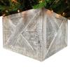 HomeRoots 23" Natural Weathered Gray Whitewash Christmas Tree Collar view 1