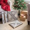 HomeRoots Natural Weathered And Gray Wood Ornamental Wall Decor view 3