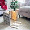 HomeRoots 23" Natural Weathered Gray Plank Christmas Tree Collar view 4