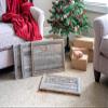 HomeRoots 28" Natural Weathered Gray Plank Christmas Tree Collar view 3