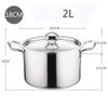400 Stainless Steel Stock Pot, Thicker And Higher Household Soup Pot With Lid, For Gas Stove/induction Cooker (18/20cm), For 2-5 People (Size : 18cm) view 2