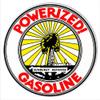 Powerized Gasoline Reproduction Motor Oil Metal Sign 2424 Round view 1