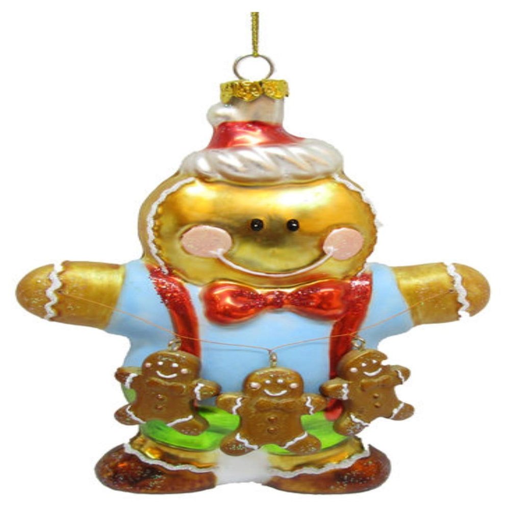 D D December Diamonds Gingerbread Boy w/Gingerbread Cookie Garland Ornament