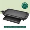bella Electric Griddle with Warming Tray - Smokeless Indoor Grill, Nonstick Surface, Adjustable Temperature & Cool-touch Handles, 10" x 18", Copper/Black, PFOA & PTFE Free view 2