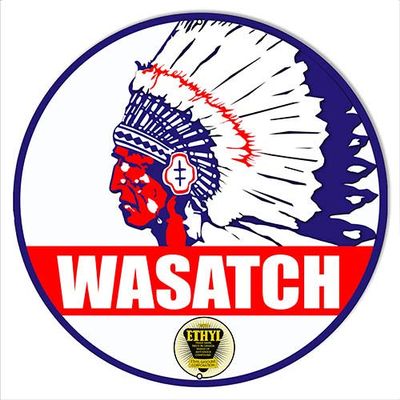 Wasatch Gasoline Reproduction Motor Oi Metal Sign 2424 Round