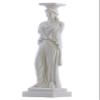 Caryatid Erechtheion Acropolis Athens Greek Statue Sculpture Cast Marble view 2