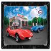 ESSO Corvette Red Sting Ray Car Metal Sign By Rudy Edwards 1830 view 1