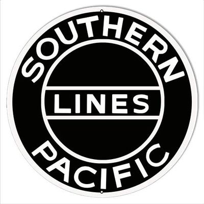Southern Pacific Lines Reproduction Railroad Metal Sign 2424