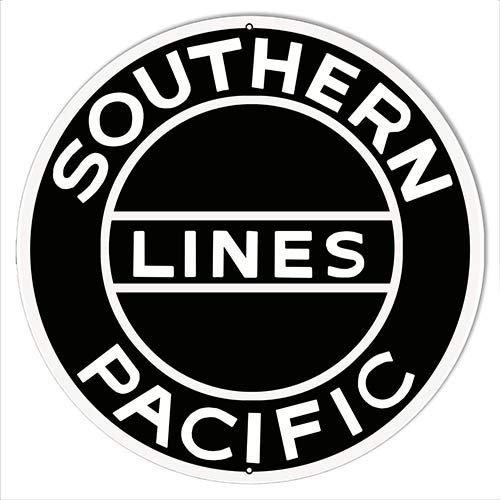 Southern Pacific Lines Reproduction Railroad Metal Sign 2424