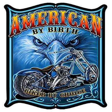 American Biker Cut Out Garage Shop Sign By Steve McDonald 1418