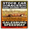 Galesburg Car Races Reproduction Motor Speedway Metal Sign 1830 view 1