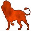 Lion Laser Cut Out Faux Copper Finish Metal Sign 20.528 view 1