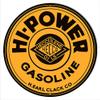 Hi Power Gasoline Reproduction Motor Oil Metal Sign 2424 Round view 1