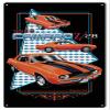 Camaro 1969 Z28 Orange Car Metal Sign By Rudy Edwards 1830 view 1