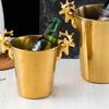Hemoton Stainless Steel Deer Head Wine Cooler Bucket 5l Bar Supply Ice Bucket Stand view 4