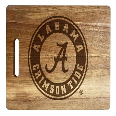 Alabama Crimson Tide Engraved Wooden Cutting Board 10" x 14" Acacia Wood - Large Engraving Officially Licensed Collegiate Product