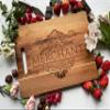 Arkansas Razorbacks Engraved Wooden Cutting Board 10" x 14" Acacia Wood - Large Engraving Officially Licensed Collegiate Product view 4