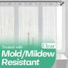 Mrs Awesome Clear Shower Curtain Liner with 3 Magnets, 72x72 Premium Flexible Sturdy Plastic Shower Curtain for Bathroom Lightweight, Waterproof, Clear view 1