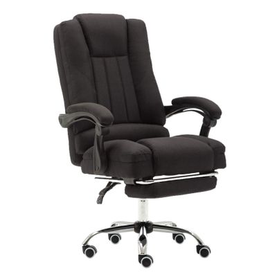 LIYFF-Stools Ergonomics Office Chair Executive Swivel Adjustable Computer Desk Chair with Retractable Footrest for Home