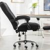 LIYFF-Stools Ergonomics Office Chair Executive Swivel Adjustable Computer Desk Chair with Retractable Footrest for Home view 2
