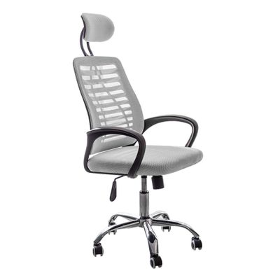 LIYFF-Stools Ergonomic Office Chair with Lumbar Support and Adjustable Headrest High Back with Breathable Mesh for Study Room