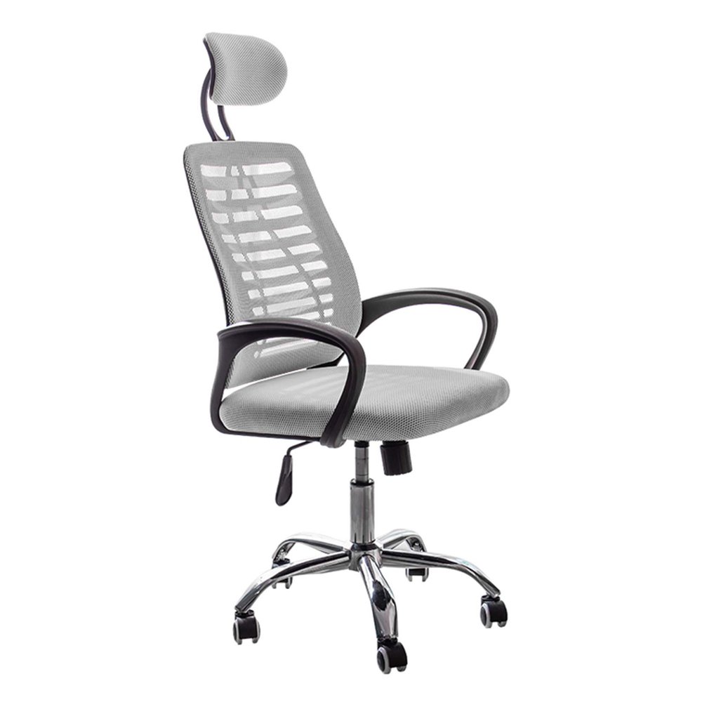 LIYFF-Stools Ergonomic Office Chair with Lumbar Support and Adjustable Headrest High Back with Breathable Mesh for Study Room