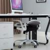 LIYFF-Stools Mid-Back Ergonomic Flip-up Armrest Mesh Computer Task Chair Home Office Desk Chairs with Flip-up Backrest for Bedroom view 2