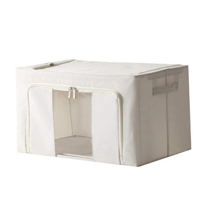 Zip Storage Bags High Capacity Quilt Organizer Cloth Bin Blanket Bag Storage Basket Adorable Cloth Container for Home Packable Blanket