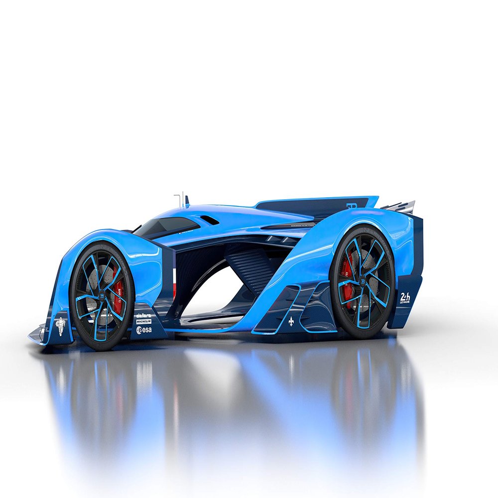 Iconic Arts Supercar- Bugatti Vision Le Mans Laminated 24x36 Poster