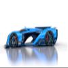 Iconic Arts Supercar- Bugatti Vision Le Mans Laminated 24x36 Poster view 1