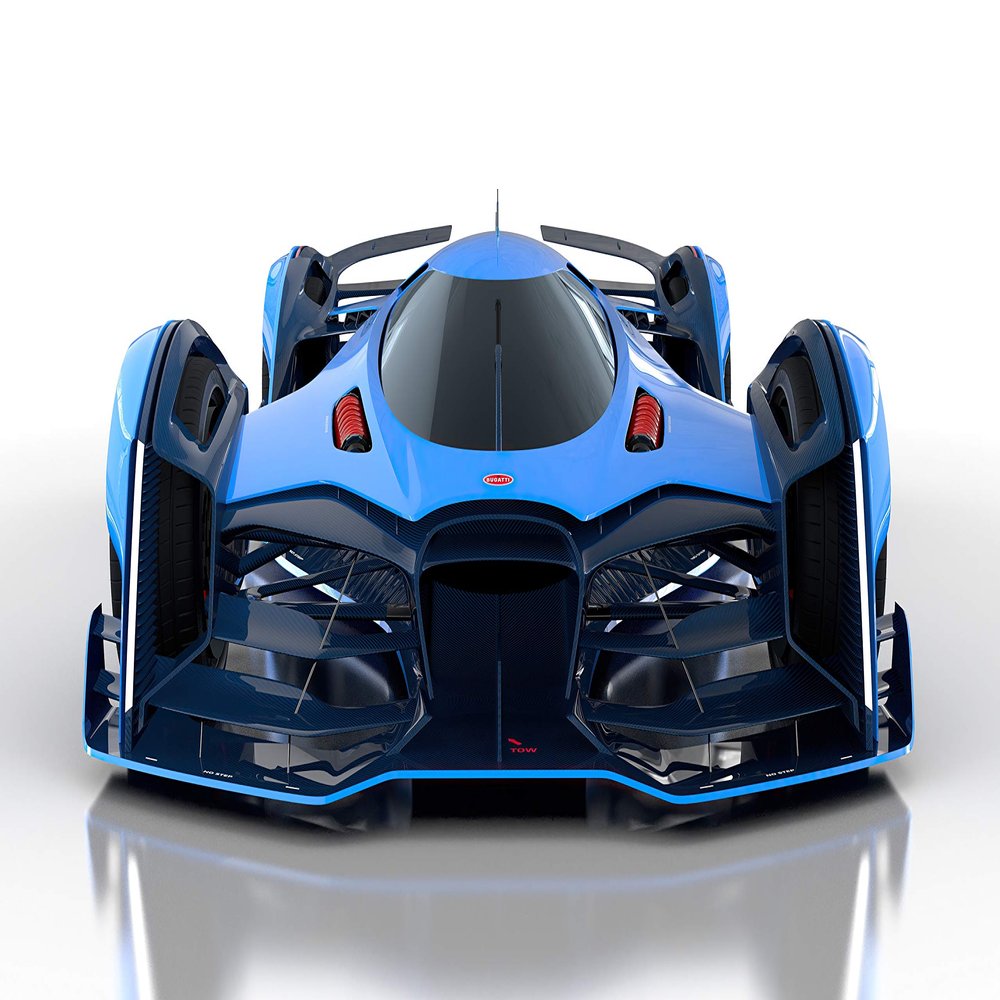 Iconic Arts Supercar- Bugatti Vision Le Mans Laminated 24x36 Poster