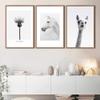 SIGNWIN 3 Piece Framed Canvas Wall Art Cute Giraffe Canvas Prints Home Artwork Decoration for Living Room,Bedroom - 16"x24"x3 Panels view 2