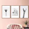 SIGNWIN 3 Piece Framed Canvas Wall Art Cute Giraffe Canvas Prints Home Artwork Decoration for Living Room,Bedroom - 16"x24"x3 Panels view 3