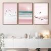 SIGNWIN 3 Piece Framed Canvas Wall Art Beautiful Seascape Canvas Prints Home Artwork Decoration for Living Room,Bedroom - 16"x24"x3 Panels view 2
