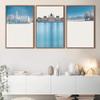 SIGNWIN 3 Piece Framed Canvas Wall Art City Covered with Snow Canvas Prints Home Artwork Decoration for Living Room,Bedroom - 16"x24"x3 Panels view 2